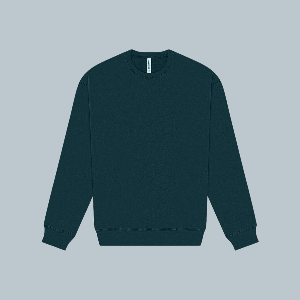 Sudadera Unisex Cuello Redondo Fleece hombro caído (3945)