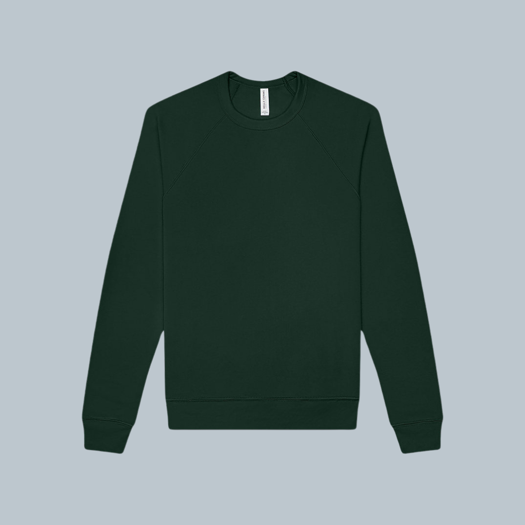 Sudadera Unisex Cuello Redondo Fleece Raglan (3901)