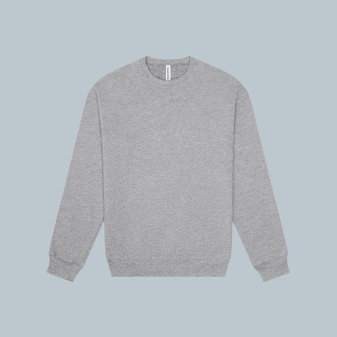 Sudadera Unisex Cuello Redondo Fleece hombro caído (3945)