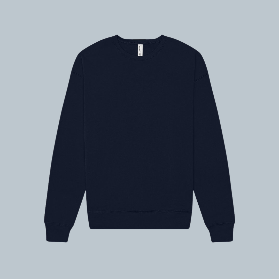 Sudadera Unisex Cuello Redondo Fleece hombro caído (3945)