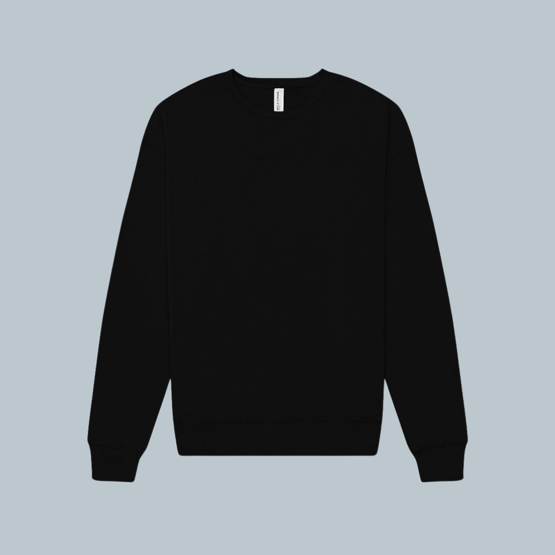 Sudadera Unisex Cuello Redondo Fleece hombro caído (3945)