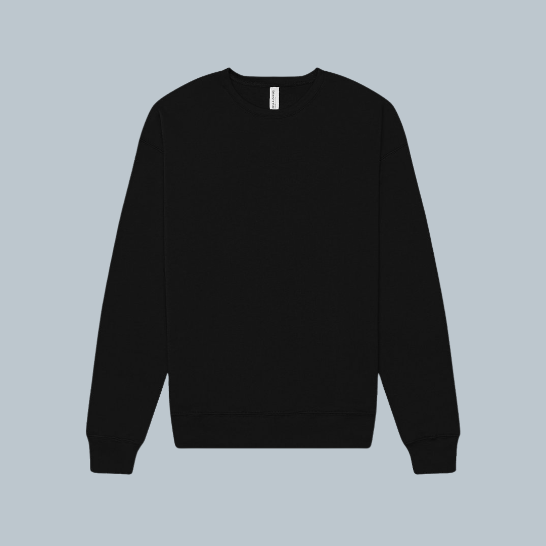 Sudadera Unisex Cuello Redondo Fleece hombro caído (3945)