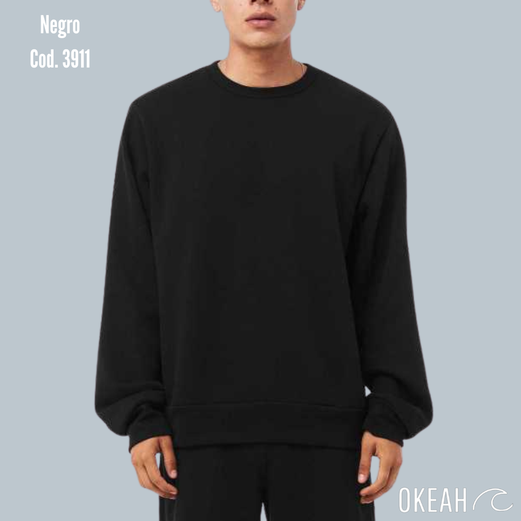 Sudadera Unisex Cuello Redondo Fleece Clásica (3911)