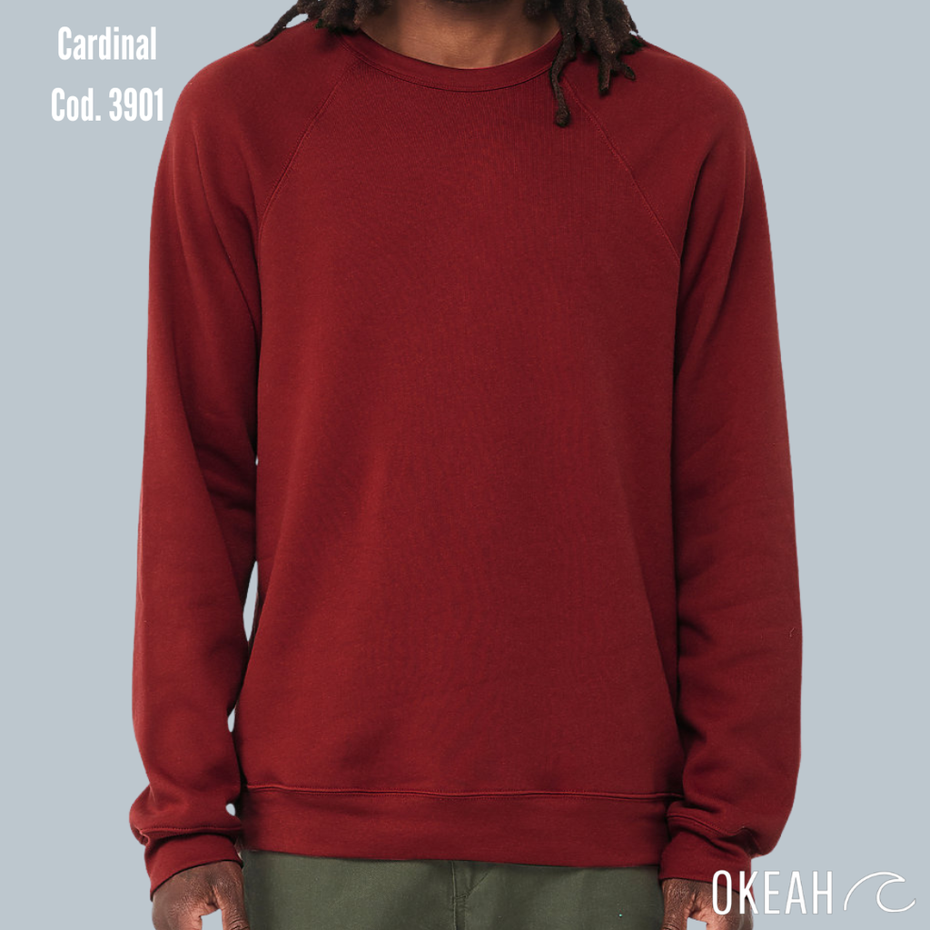 Sudadera Unisex Cuello Redondo Fleece Raglan (3901)