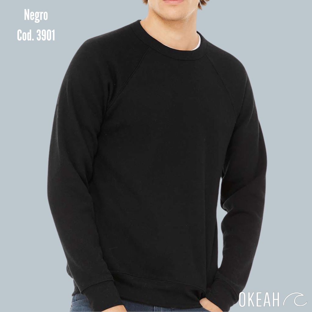 Sudadera Unisex Cuello Redondo Fleece Raglan (3901)