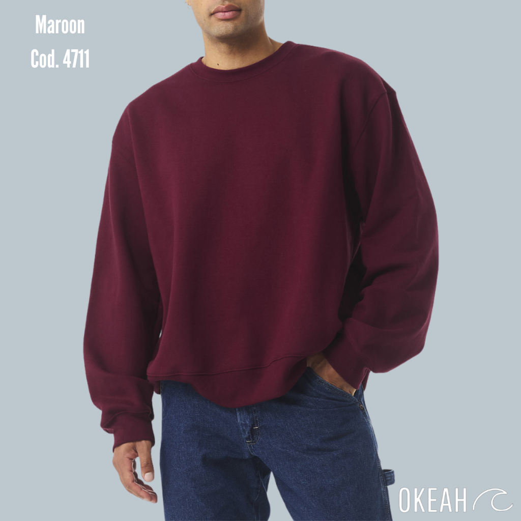 Sudadera Unisex Cuello Redondo Tela Alto Gramaje 285 gramos (4711)
