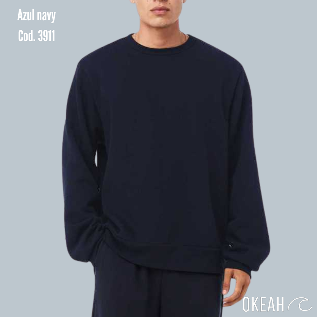Sudadera Unisex Cuello Redondo Fleece Clásica (3911)